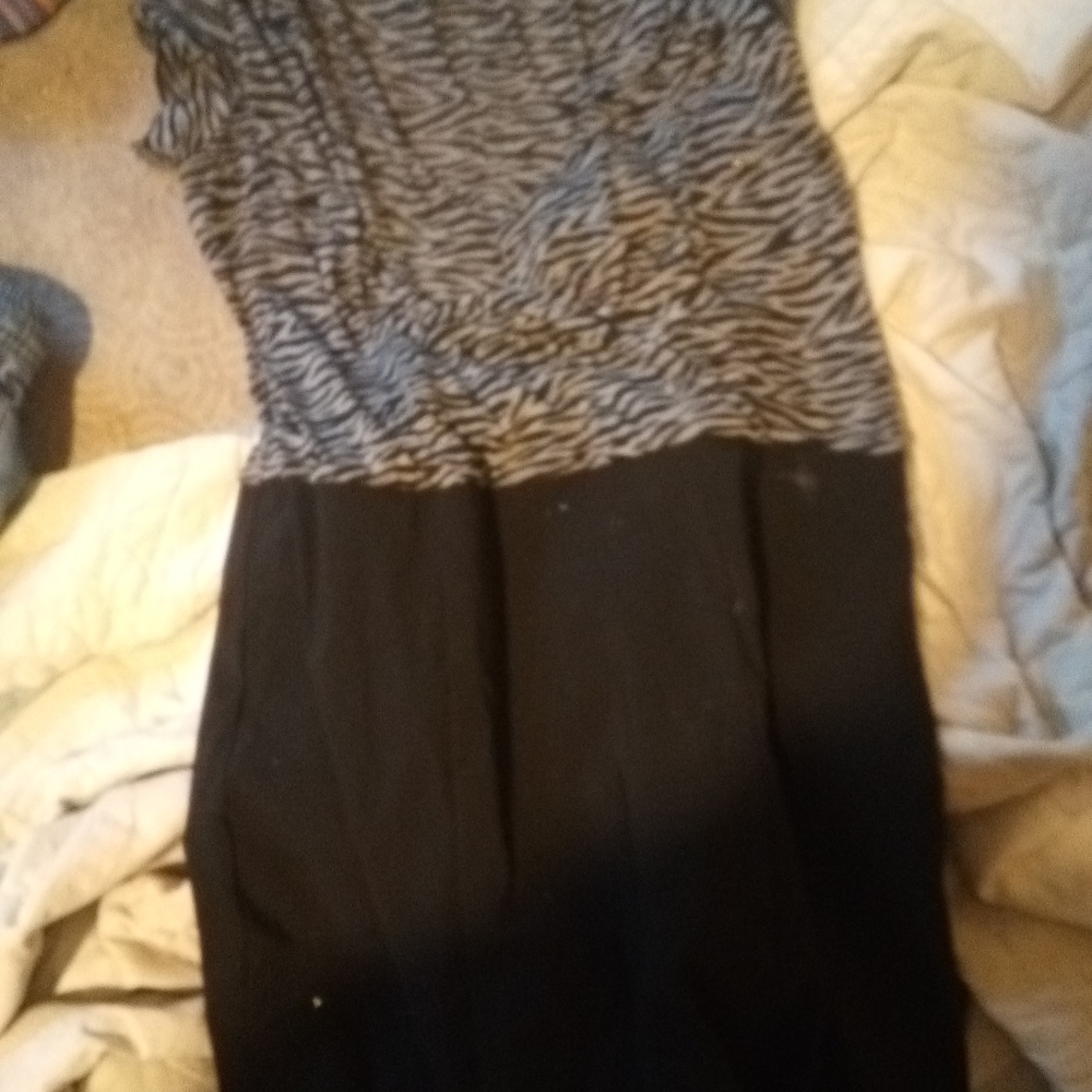 Medium express black and white dress